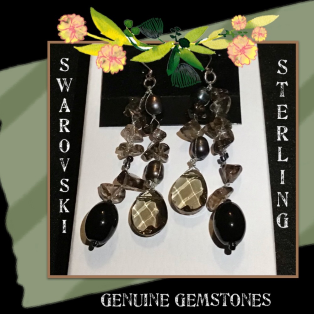 Sterling & Gemstone Earrings